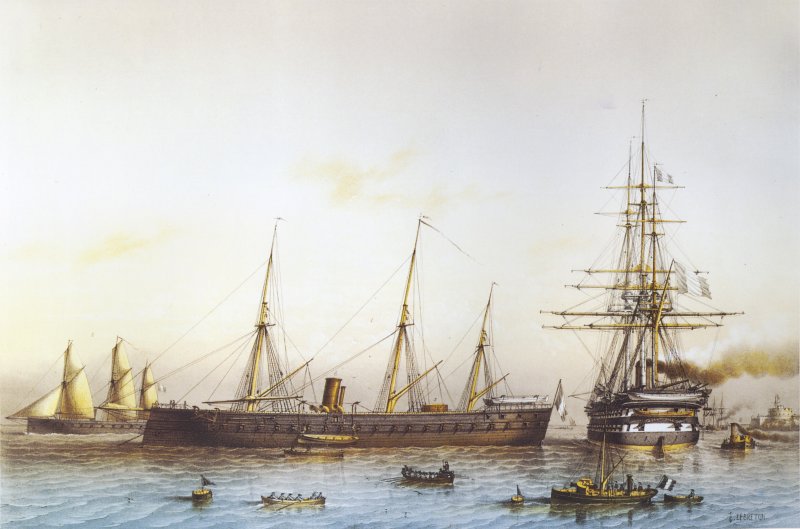 La Gloire et le Donawerth. Par Lebreton.